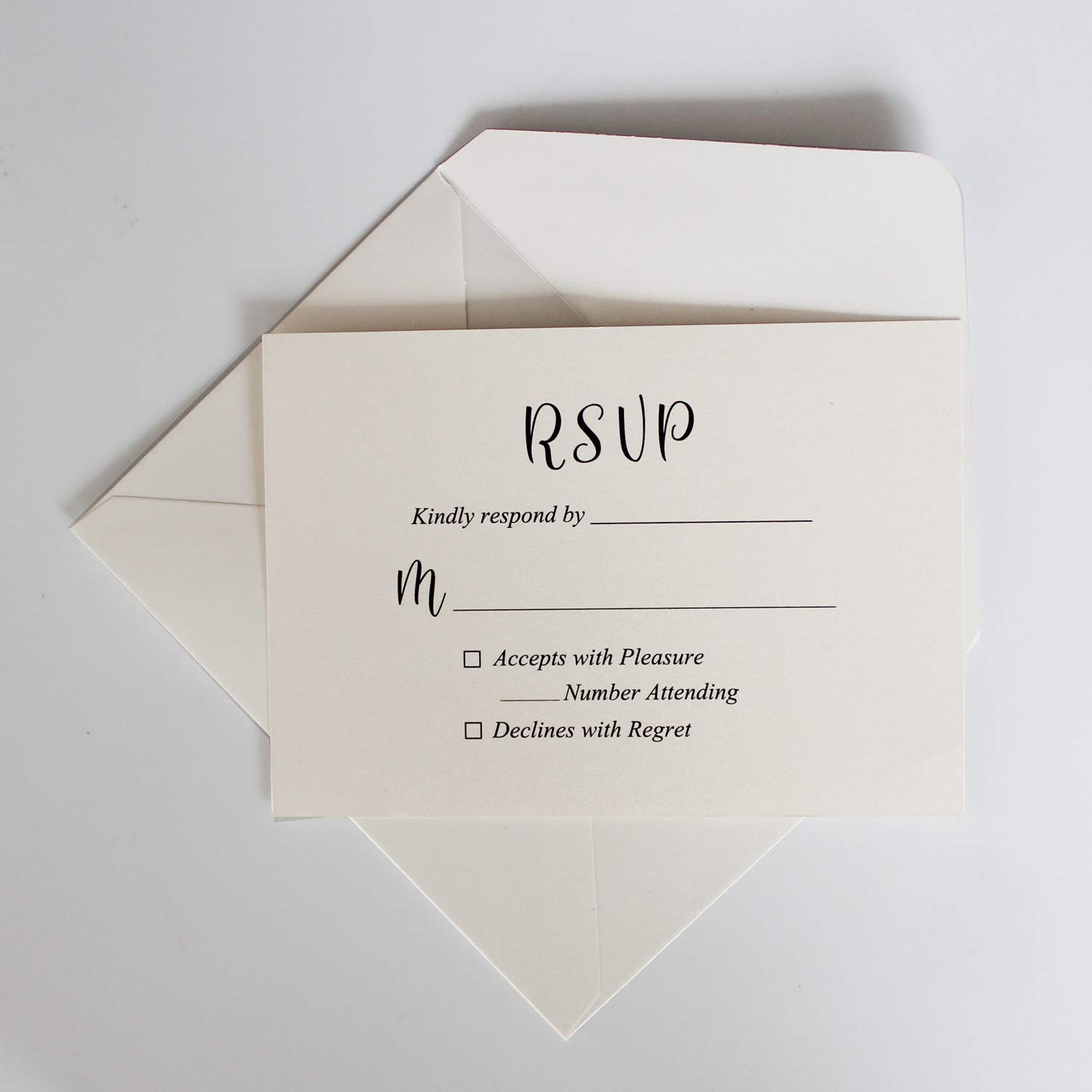 Elegant Navy Blue Wedding Invitations with RSVP Cards & Envelopes - Set of 50 for Formal Weddings, Bridal Showers & Anniversary Celebrations