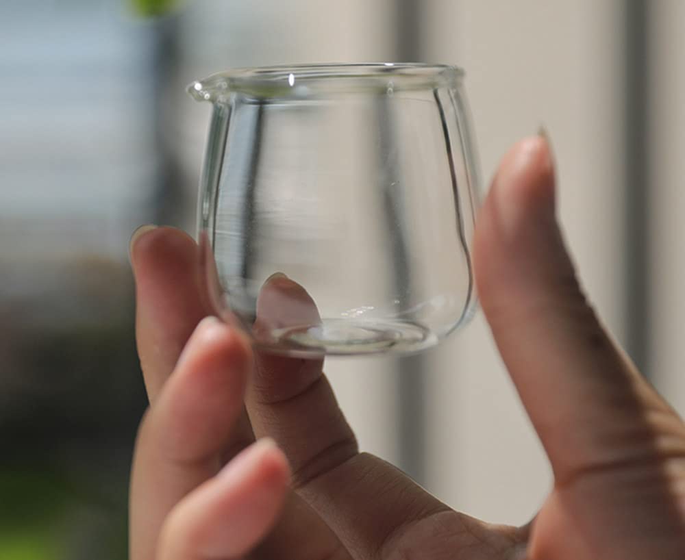 2-Pack Mini Glass Creamer Pitchers - 2oz Small Milk Jars for Coffee, Tea & Sauce Serving - Perfect for Coffee Shops, Restaurants & Home Breakfast Use