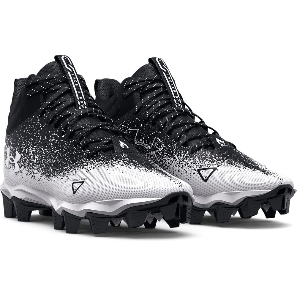 Under Armour Spotlight RM Molded Football Cleats - Black | Lightweight & Durable for Football, Soccer & Training | Perfect for Turf & Field Sports
