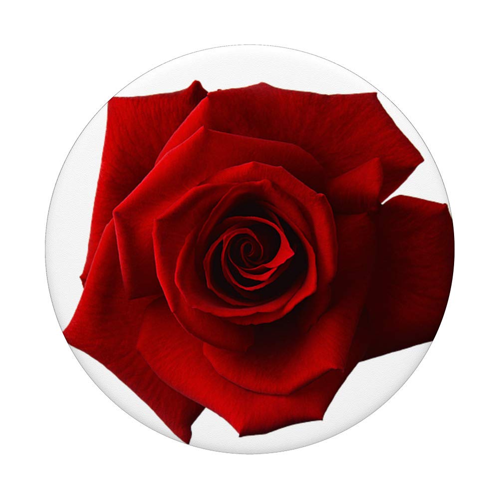 Floral PopSocket Holder - Red Rose Design for Phones & Tablets | Secure Grip for Daily Use