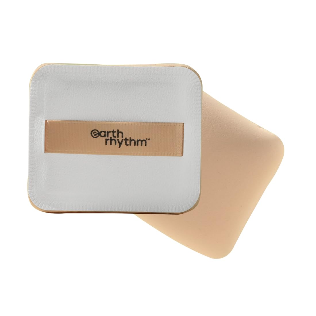 Earth Rhythm Beauty Makeup Powder Puff - Ultra Soft Foundation Sponge for Flawless Coverage | Square Shape | Travel-Friendly | Pack of 1 | Perfect for Liquid & Powder Foundation Application On-The-Go