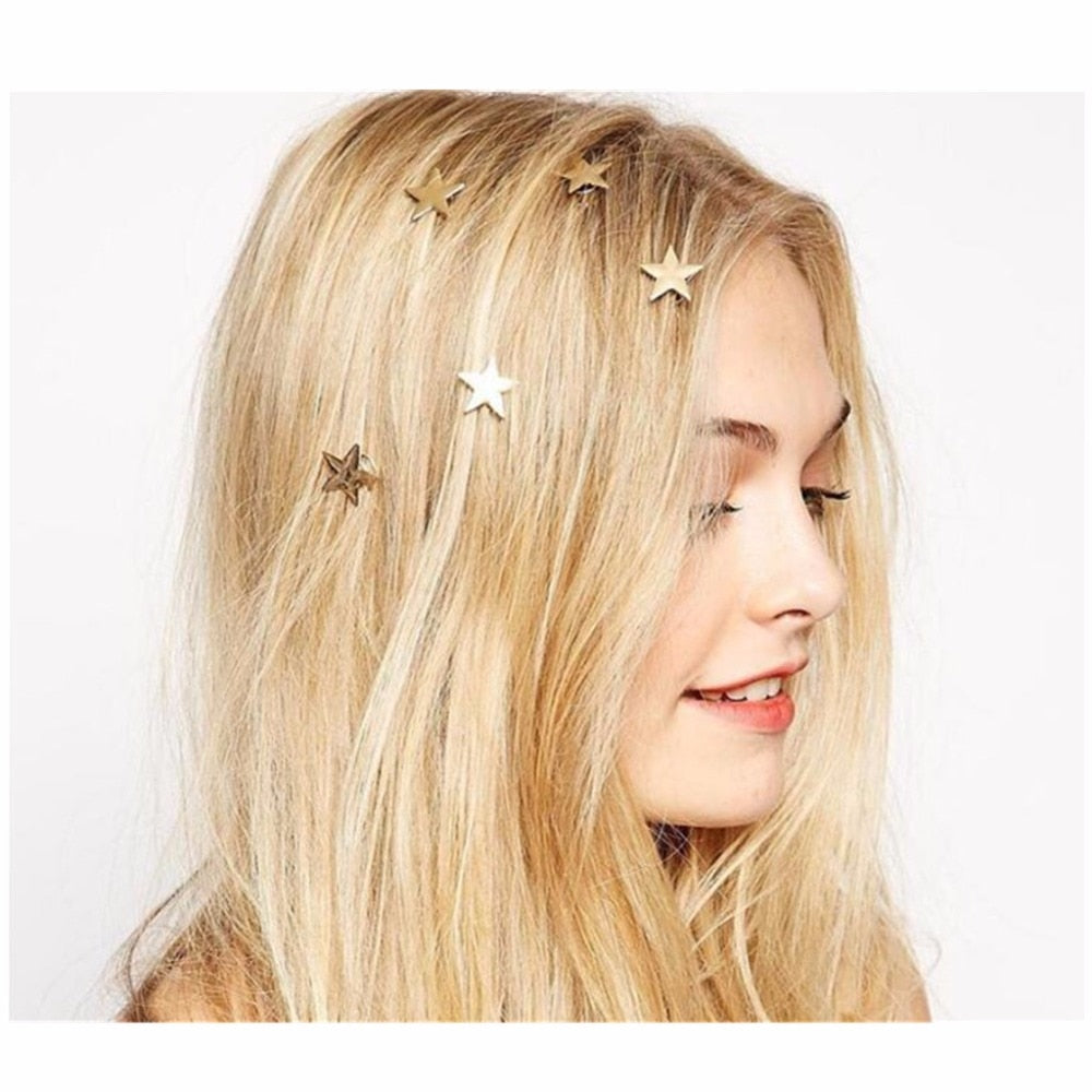 Sparkling Star Hair Clips for Women - Elegant Hair Accessories for Parties, Weddings & Special Occasions