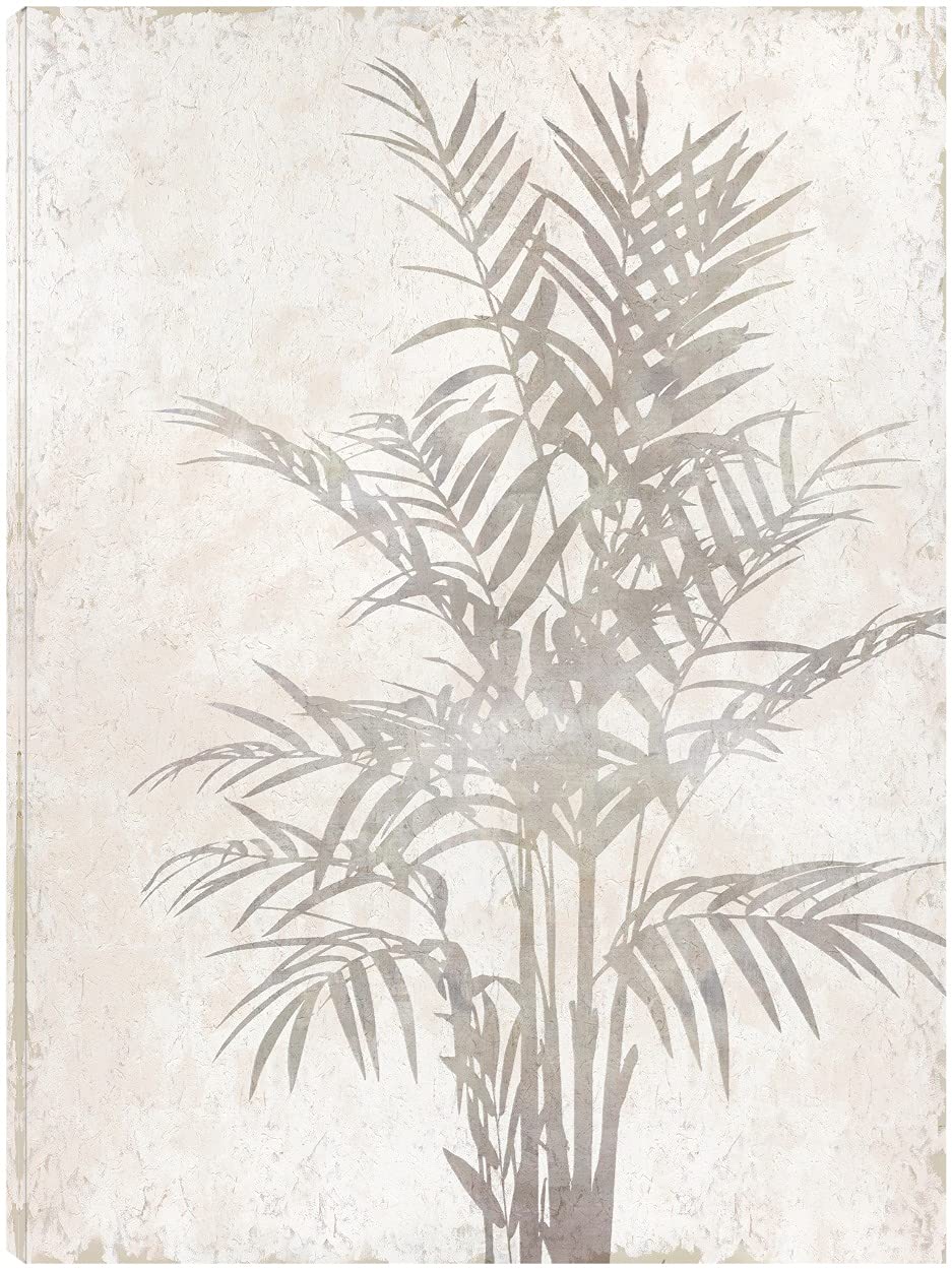 Tania Bello Fine Art Canvas Foliage Shadow Wall Decor - 42x56 Inch Ready-to-Hang Painting for Living Room, Bedroom, Office & More | Nature-Inspired Home Decor for Modern Interiors