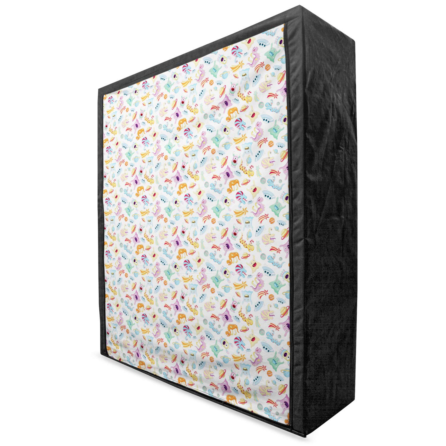 Ambesonne Alien Themed Portable Fabric Wardrobe - 59