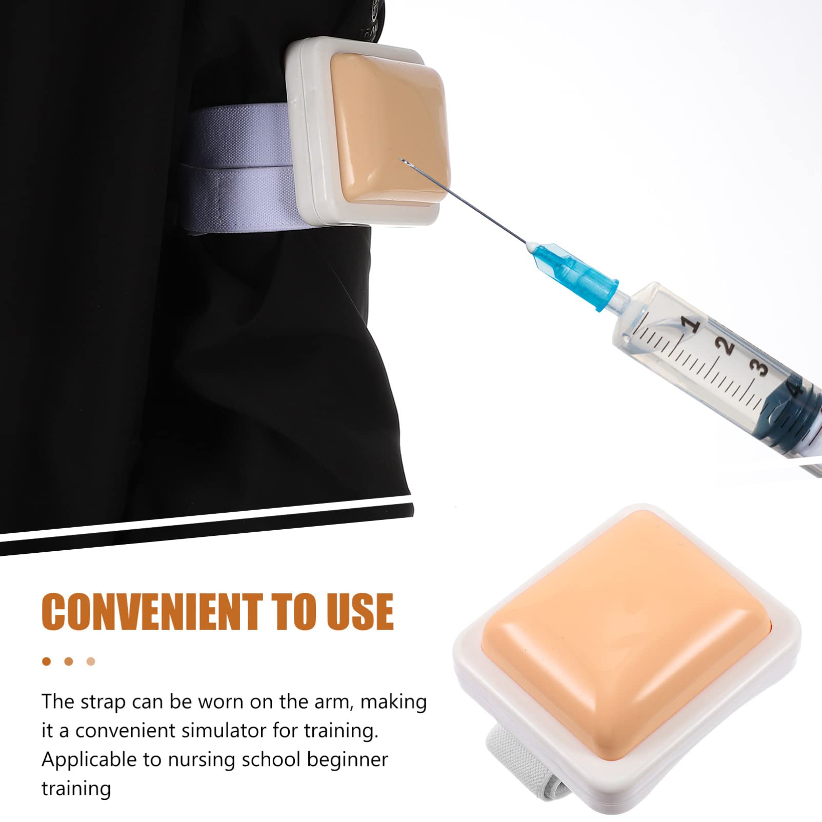 GLEAVI Silicone Injection Pad - Realistic Intramuscular Injection Training Model for Medical Students & Nurses - Perfect for IV, Subcutaneous & IM Practice at Home or Clinic