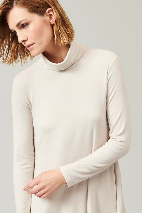 Flared Turtleneck Sweater for Women - Soft Knit Winter Pullover - Perfect for Office, Date Night & Holiday Outfits