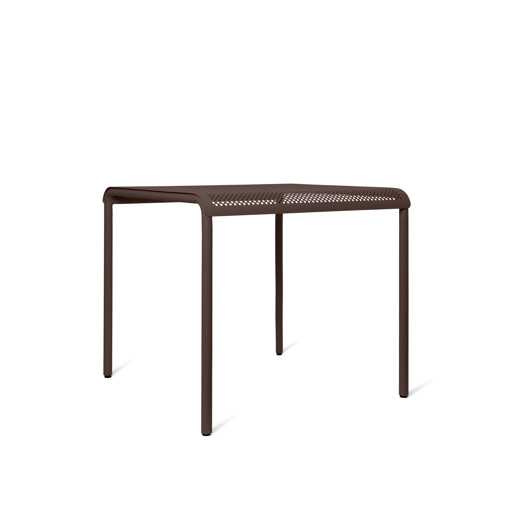 FERM LIVING Dapple Dining Table 80x80cm Dark Chocolate - Modern Round Wooden Table for Dining Room, Kitchen, or Small Space Decor