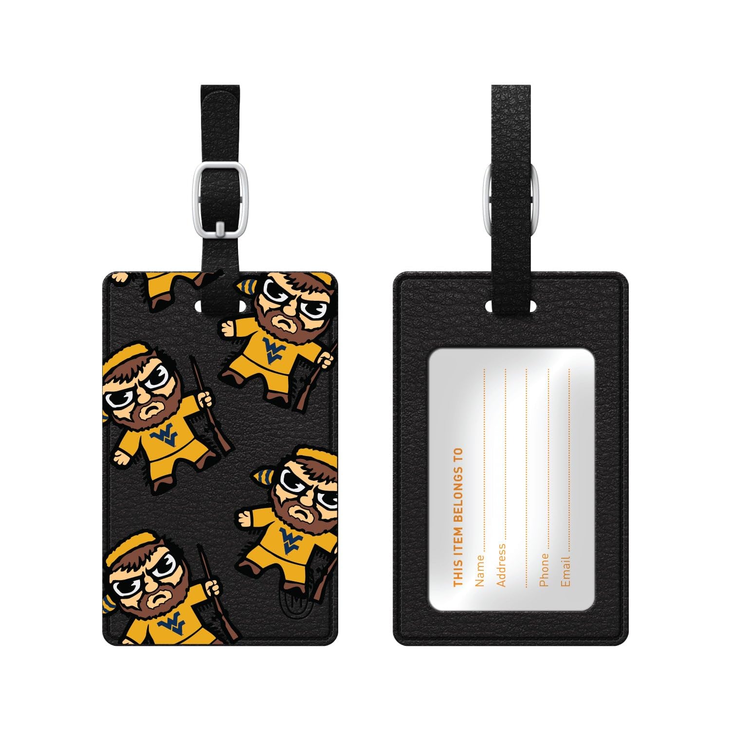 West Virginia University WVU Luggage Tags - Durable Travel ID Tags for Suitcases & Bags - Perfect for Alumni, Students & Fans Traveling to Games & Campus Visits