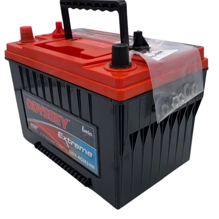 Odyssey Battery 34M Group Size ODX AGM34M PC1500 850CCA 65Ah - High Performance AGM Battery for Cars, Trucks, Marine & Power Sports