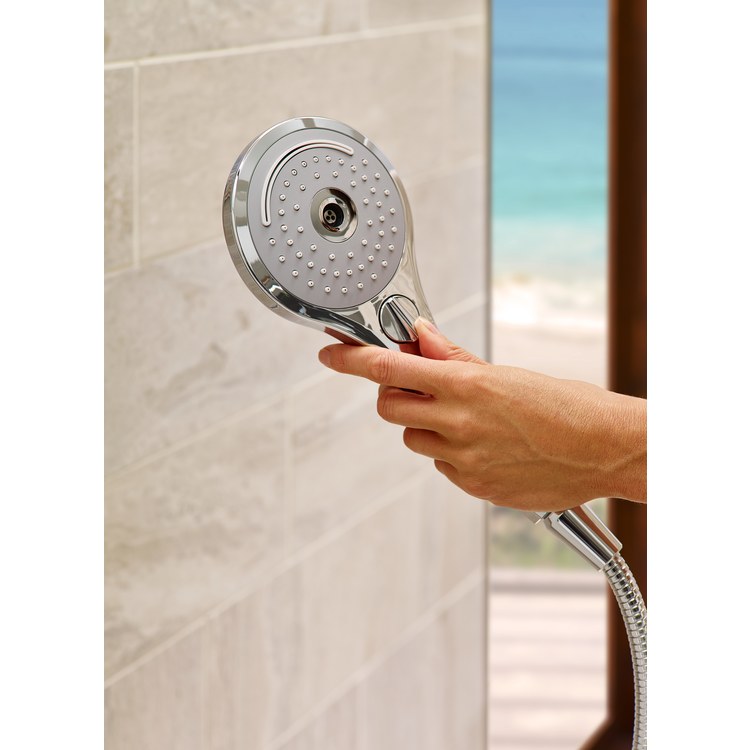 Aero Modern Series 3-Function Handheld Shower Head - High Pressure Rain, Massage & Mist Modes for Relaxing Spa Experience in Bathroom