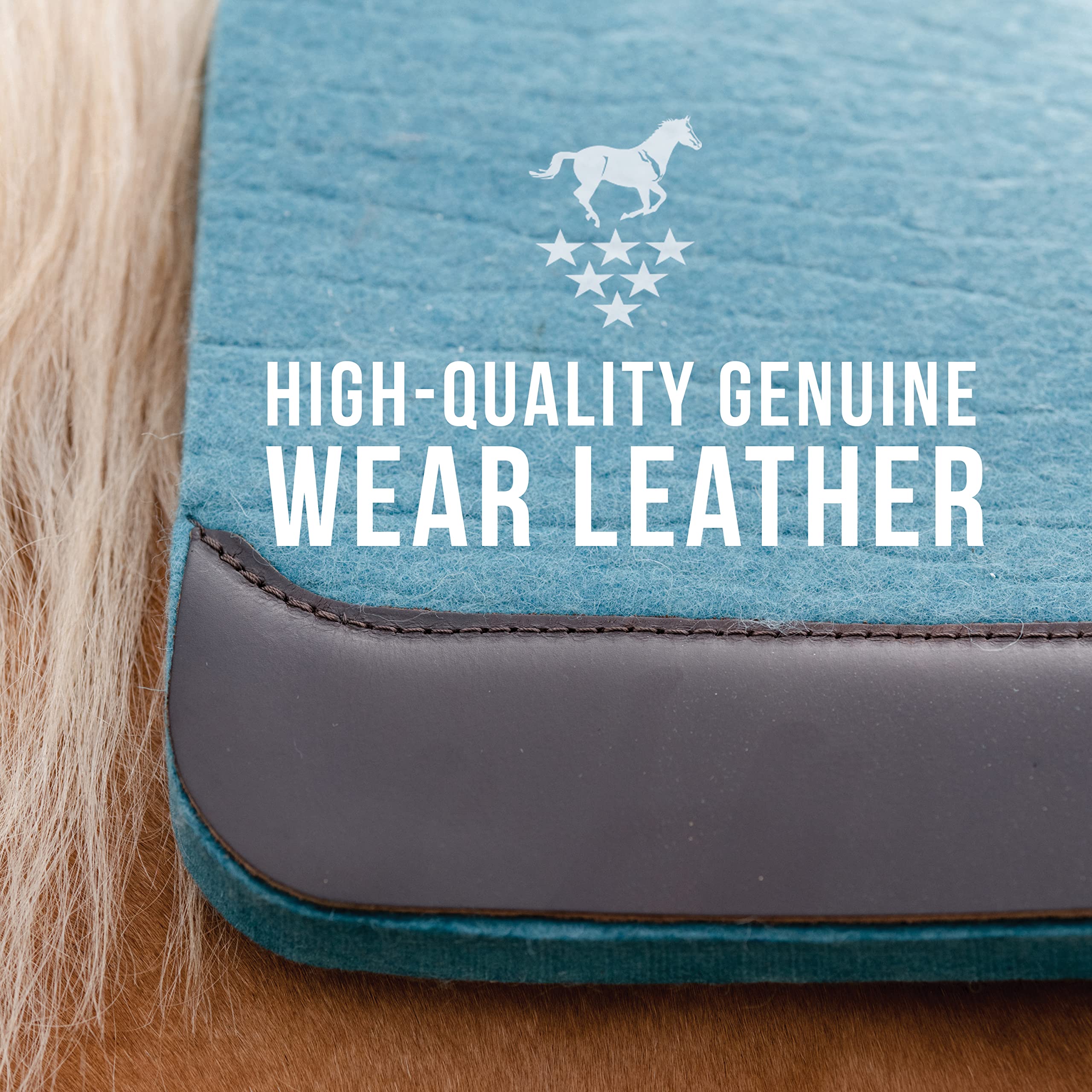 Professional's Choice 100% Steam-Pressed Saddle Pad for Horses - Premium Shock Absorption & Comfort - Ideal for Dressage, Jumping & Trail Riding