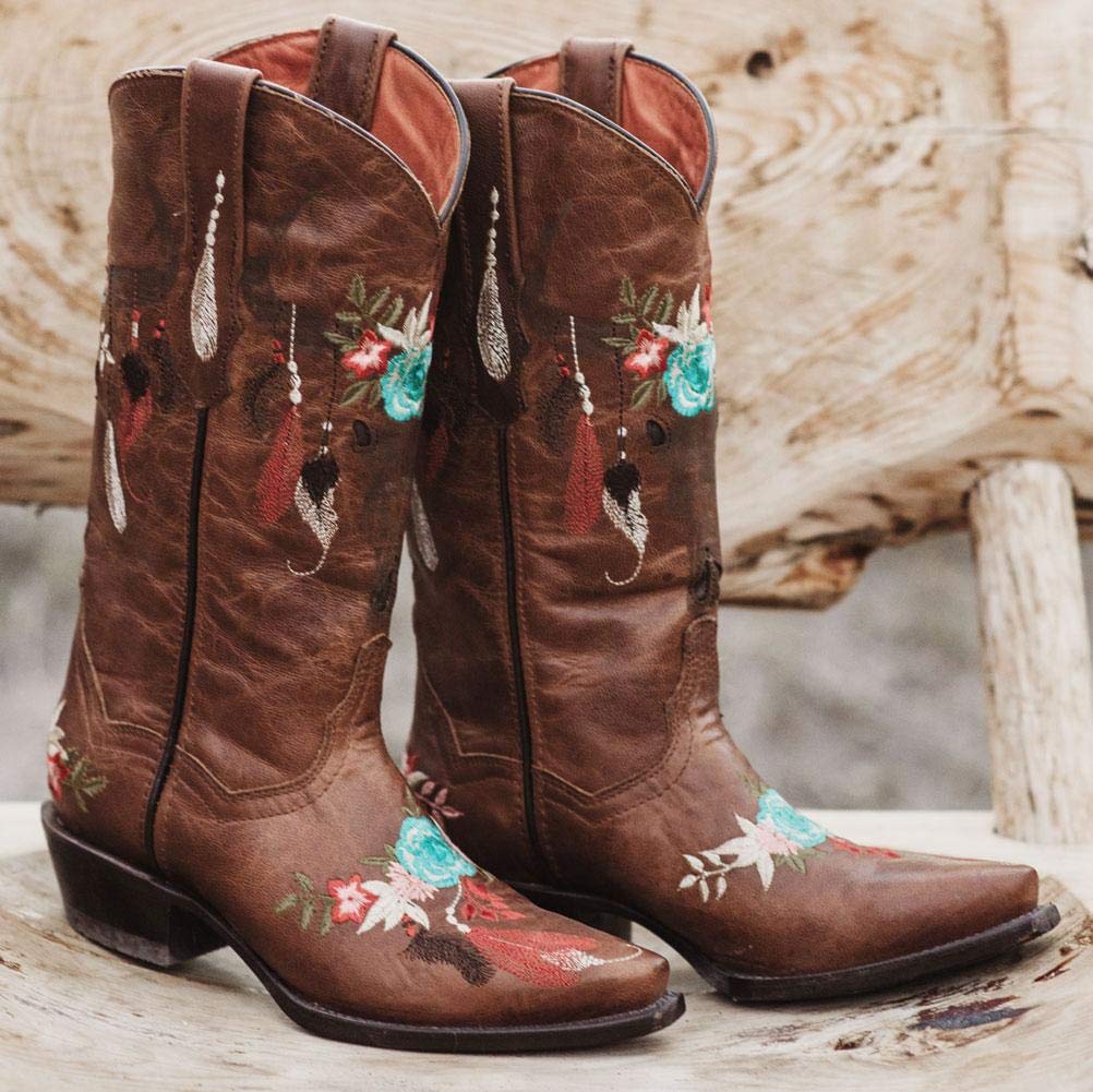 Soto Boots Longhorn Women's Fashion Cowgirl Boots M50029 - Stylish Western Ankle Boots for Country Dancing, Rodeo & Everyday Wear