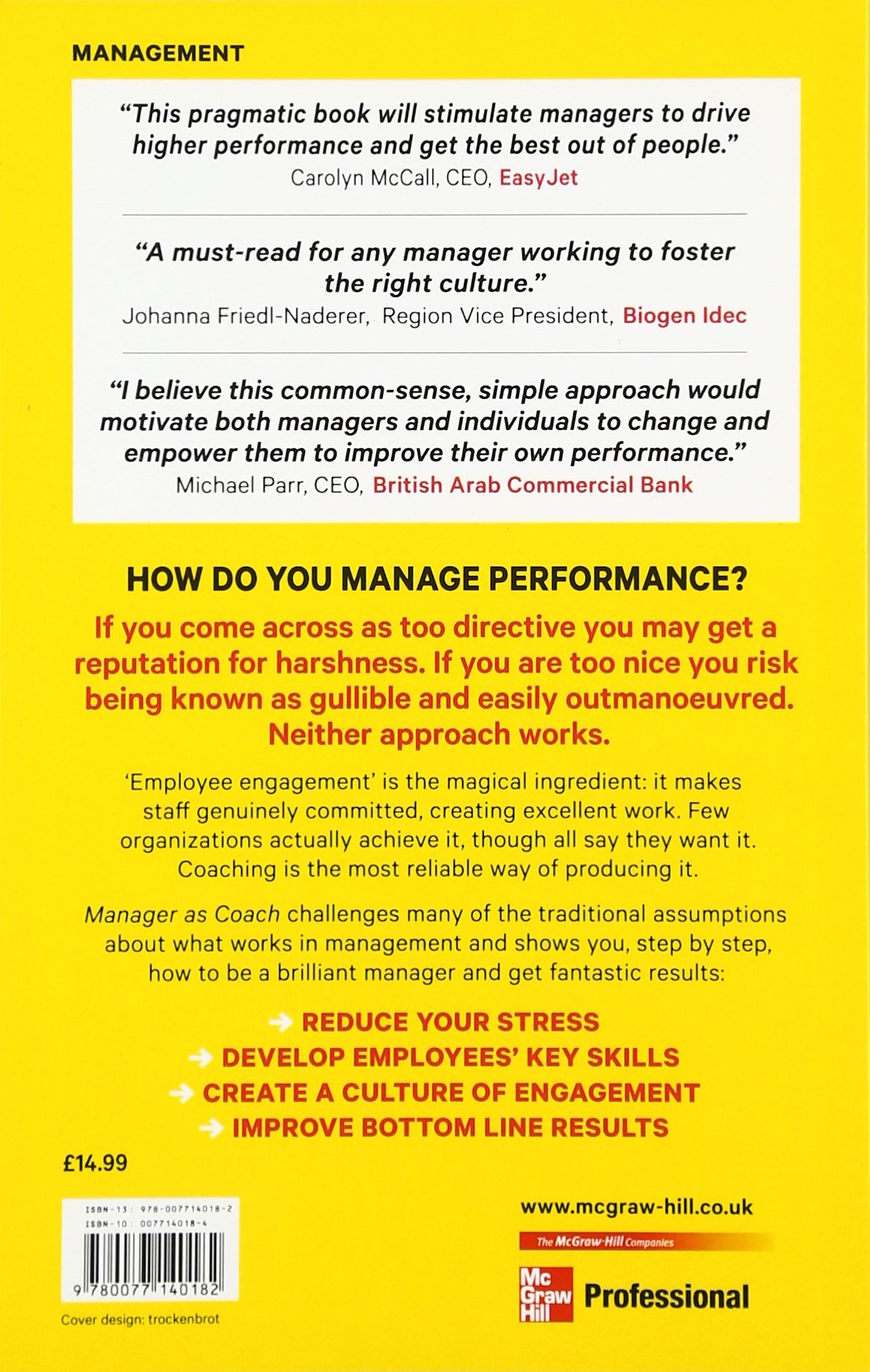 Manager as Coach: The New Way to Get Results - Leadership Training Book for Business Professionals | Perfect for Team Building & Employee Development