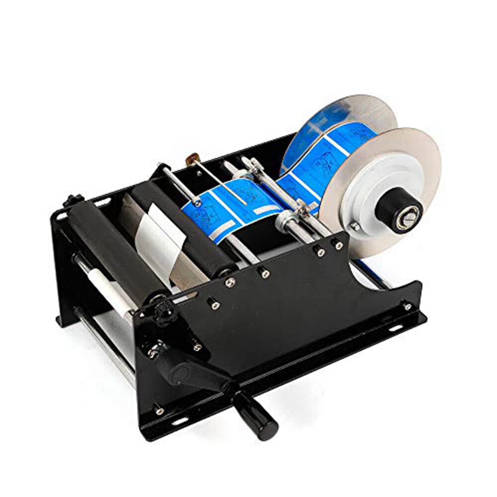 MT-30 Manual Labeling Machine for Round Bottles - 30 Labels/Minute Sticker Applicator - Perfect for Cosmetics, Essential Oils & Small Bottle Labeling