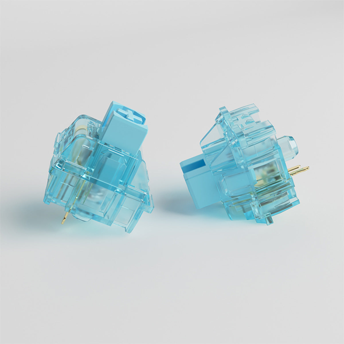 Akko CS Jelly Blue Mechanical Keyboard Switches - 45 Pack | Tactile Clicky Switches for Gaming & Typing | Compatible with DIY Custom Keyboards