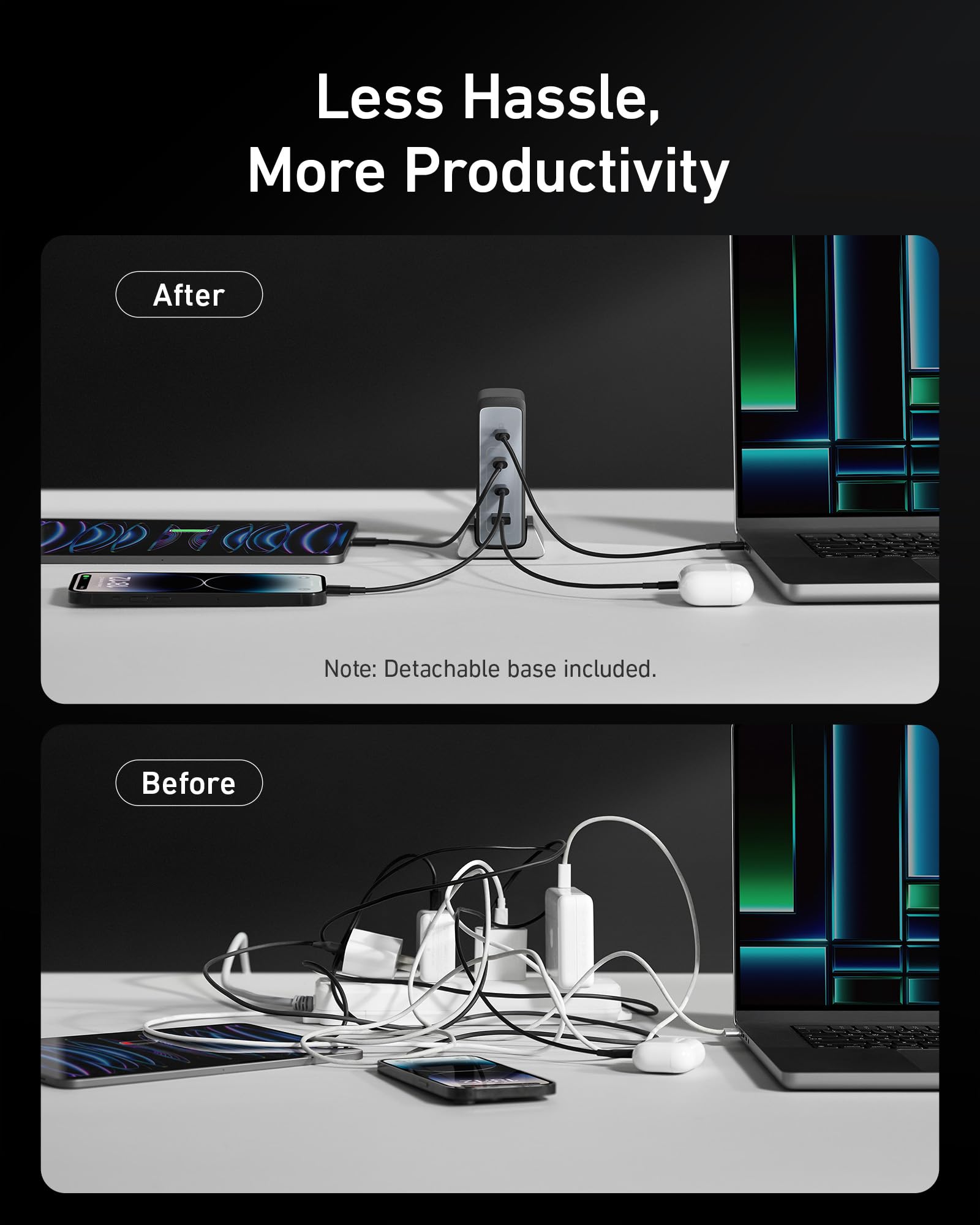 Anker Prime 240W GaN USB C Fast Charger - 4-Port Compact Wall Charger for MacBook Pro/Air, iPhone 16/15/Pro, iPad, Dell XPS, Galaxy S23/S22 - Perfect for Home, Office & Travel Charging Multiple Devices Simultaneously