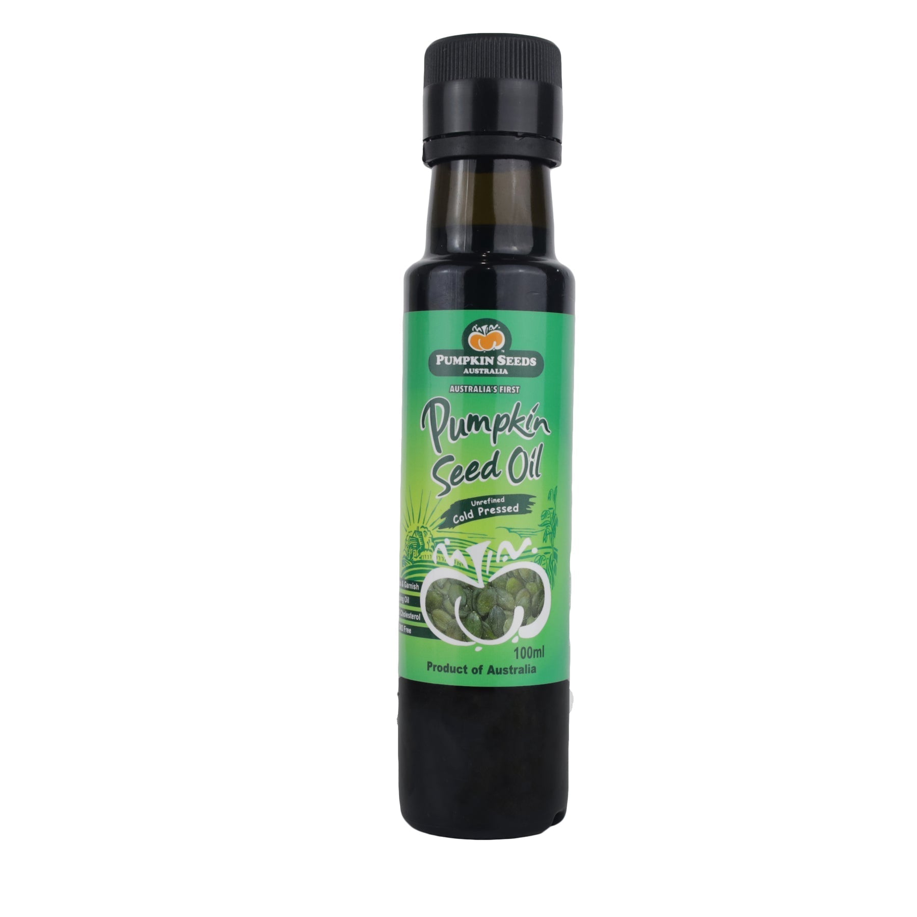 Organic Australian Pumpkin Seed Oil - Cold Pressed, Pure & Unrefined for Hair Growth & Skin Care - Perfect for Salads, Smoothies & Natural Beauty DIY
