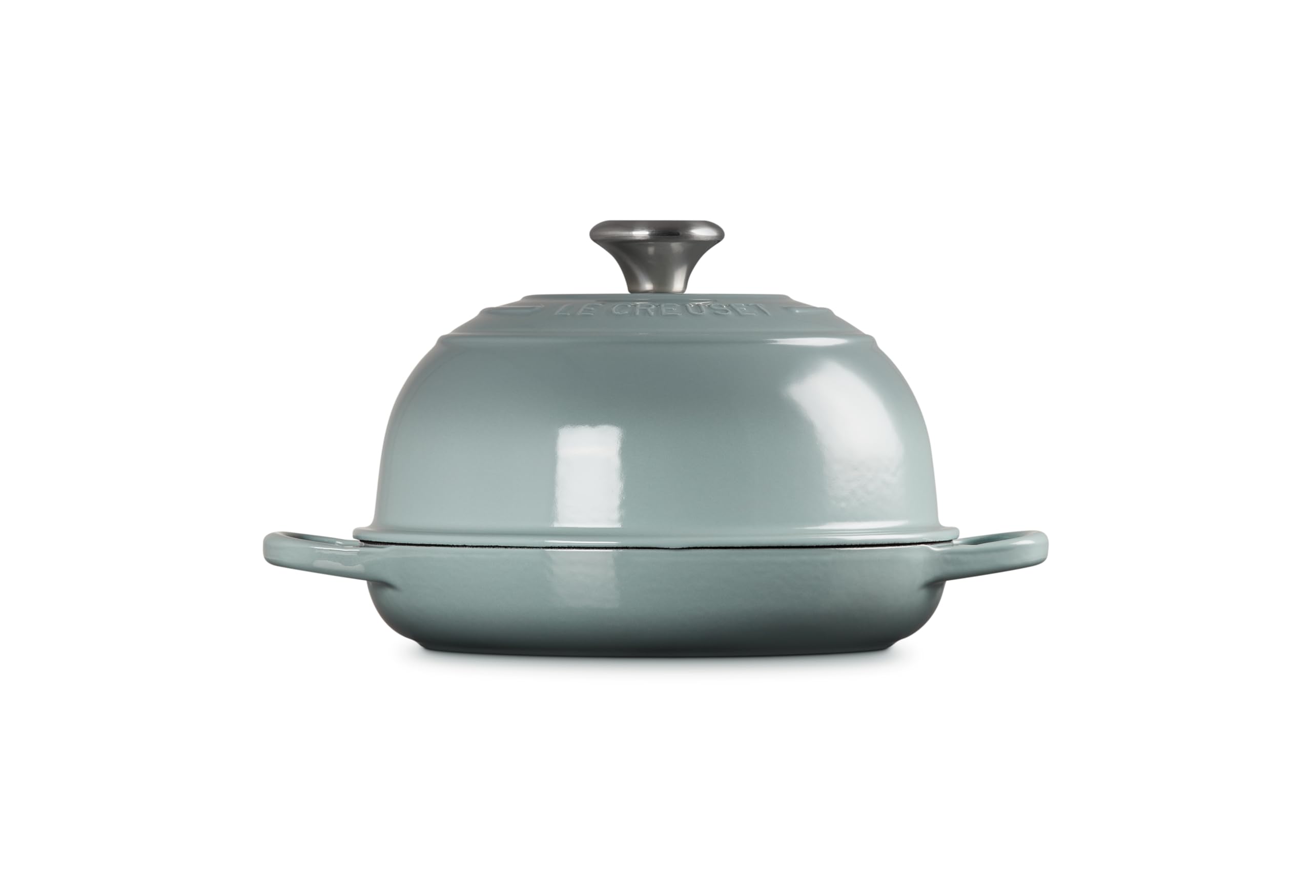 Le Creuset Enameled Cast Iron Bread Oven, 5.5 Quart, Sea Salt - Perfect for Artisan Sourdough, Dutch Oven Baking & Homemade Bread Making