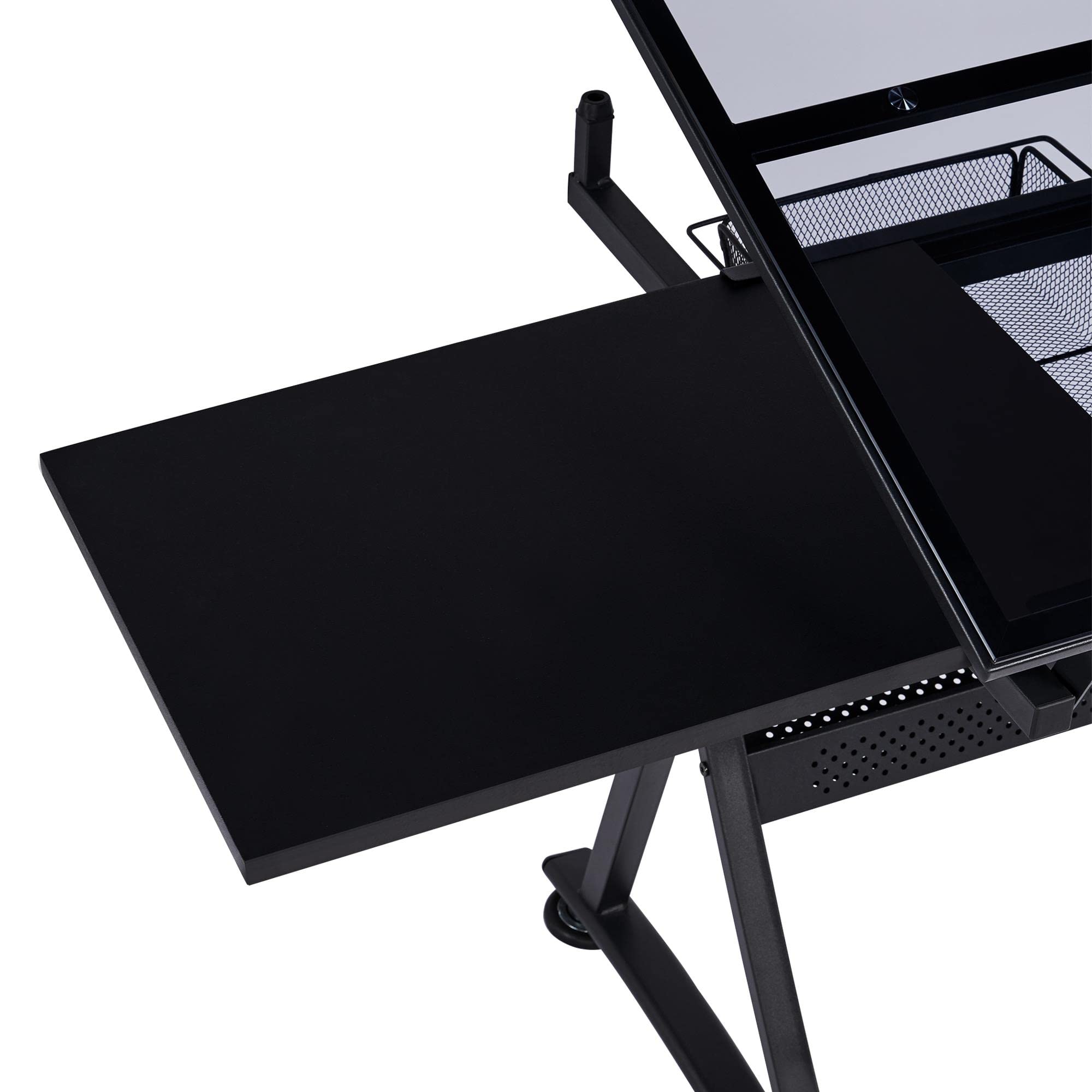 Yaheetech Adjustable Drafting Table with Stool - Art Desk for Painting & Crafting at Home