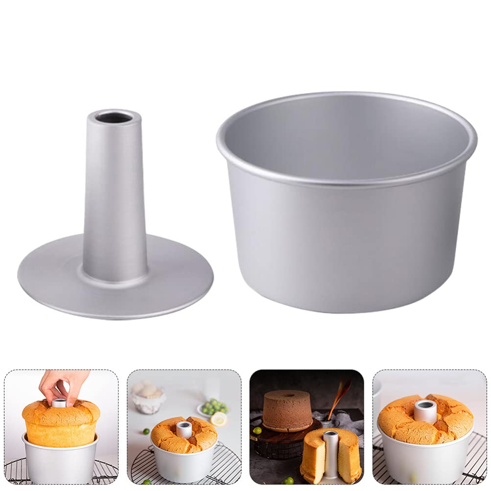 OSALADI 5-Piece Round Cake Pan Set - Non-Stick Baking Molds for Muffins, Chimney Cakes, Cupcakes & More - Perfect for Home Baking, Parties & Holiday Desserts