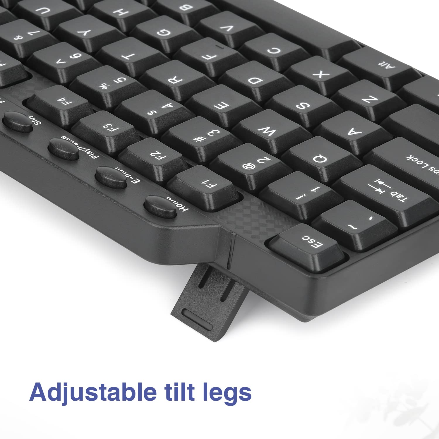 (10 Pack) Rii RK203 Ultra Slim Wired Keyboard and Mouse Combo Set with Number Pad - Full Size USB Keyboard & Mouse for PC, Laptop, Desktop, Windows - Perfect for Office, Gaming & Home Use