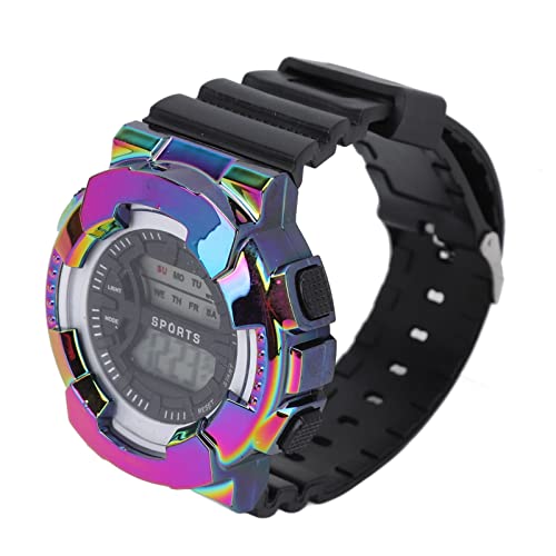 Kids Digital Sports Watch - Waterproof Alarm Stopwatch for School & Outdoor Play (Black)