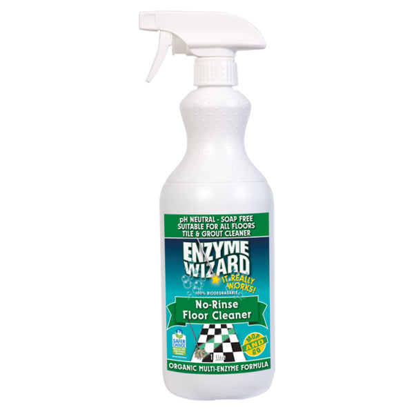 Enzyme Wizard No Rinse Floor Cleaner - Powerful Eco-Friendly Solution for Hardwood, Tile & Laminate Floors | Ideal for Homes, Offices & Pet Areas