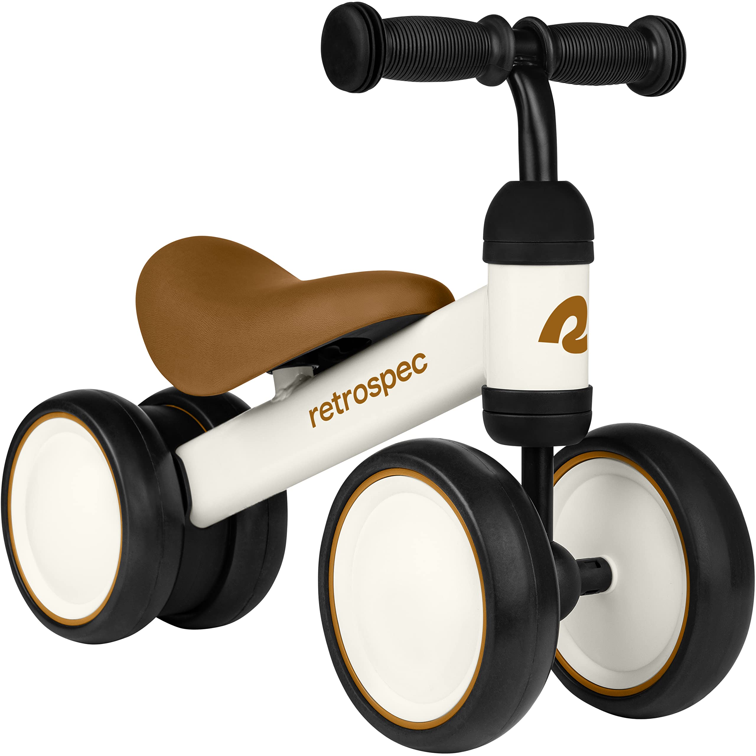 **Retrospec Cricket Baby Walker Balance Bike - 4-Wheel Toddler Bike for 12-24 Months | First Bicycle Toy for 1 Year Old Boys & Girls | Indoor & Outdoor Learning Ride-On Toy**