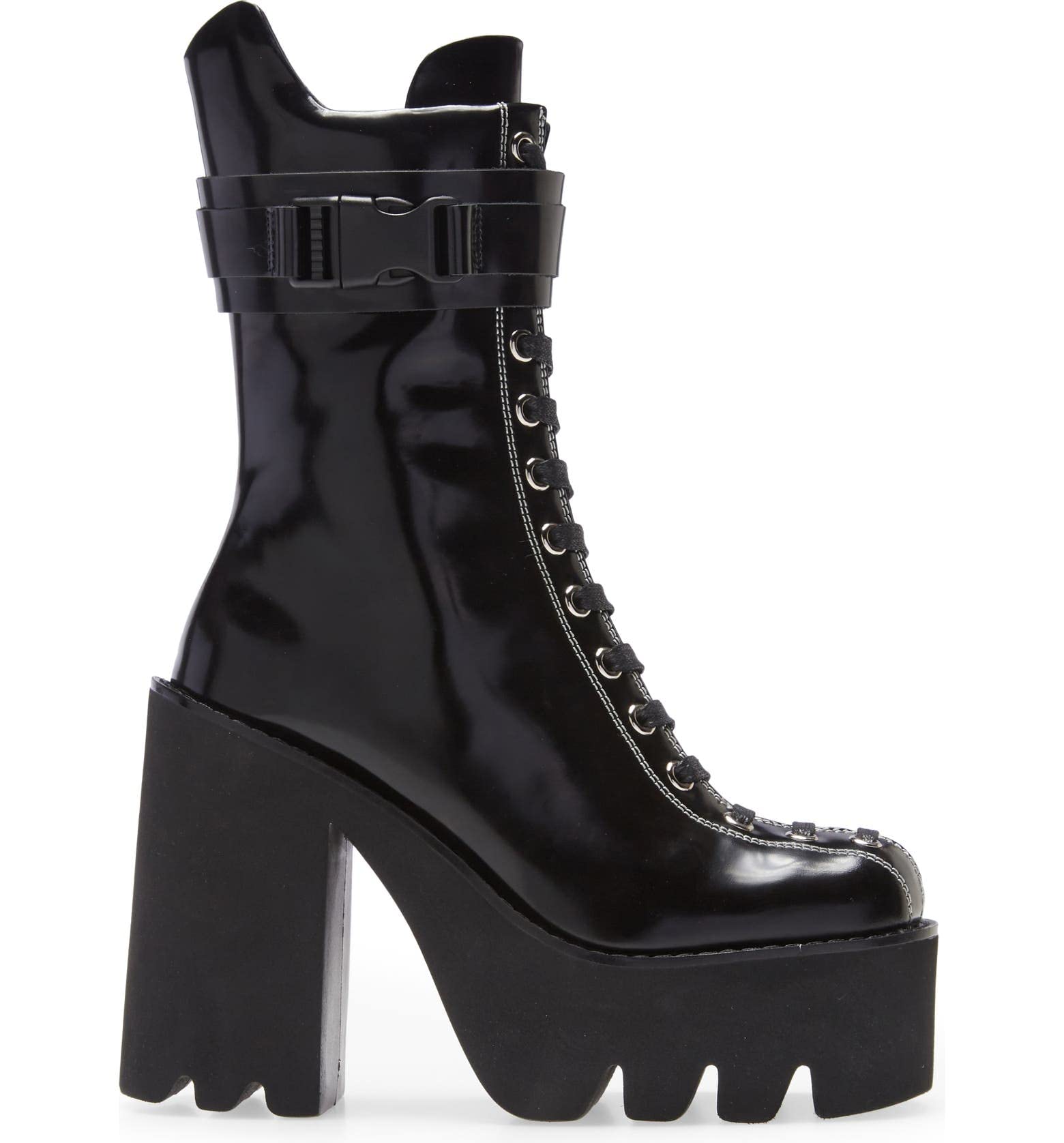 Jeffrey Campbell Viking Boots for Women - Black Leather Ankle Boots with Chunky Heel | Stylish & Comfortable for Fall, Winter & Casual Outfits