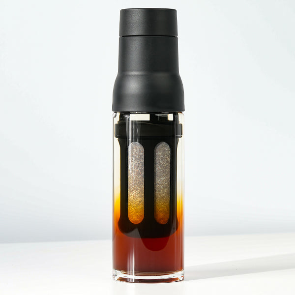 Varia STEEP Cold Brew Coffee Bottle - 32oz Insulated Stainless Steel Iced Tea Maker with Infuser - Perfect for Home, Office, Gym & Outdoor Adventures