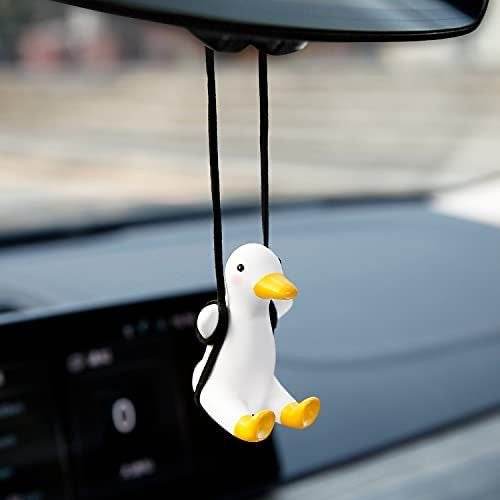 Fun Swinging Car Duck Toy - Cute Dashboard Decor for Cars, Stress Relief & Road Trip Companion