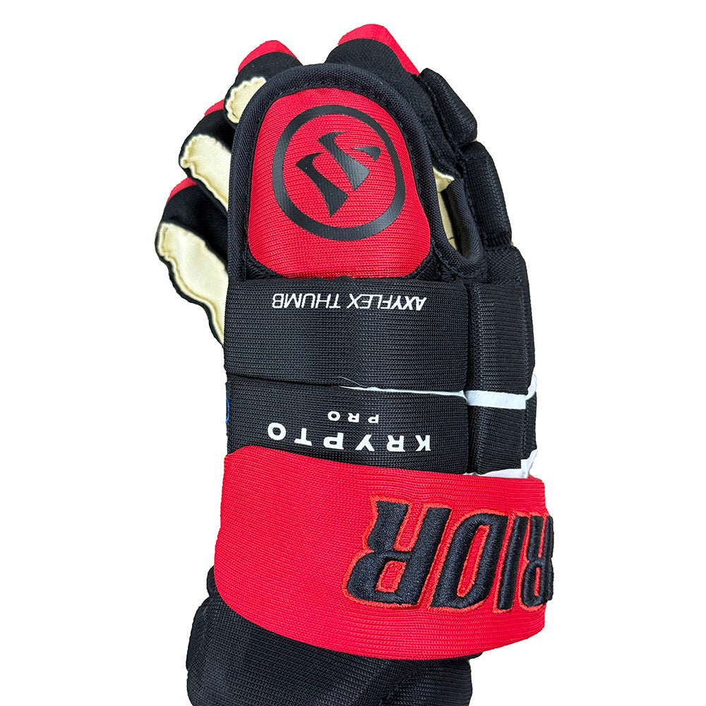 Warrior Covert Krypto Pro 2024 Youth Ice Hockey Gloves - Protective Gear for Junior Players - Perfect for Games, Practices & Training Sessions