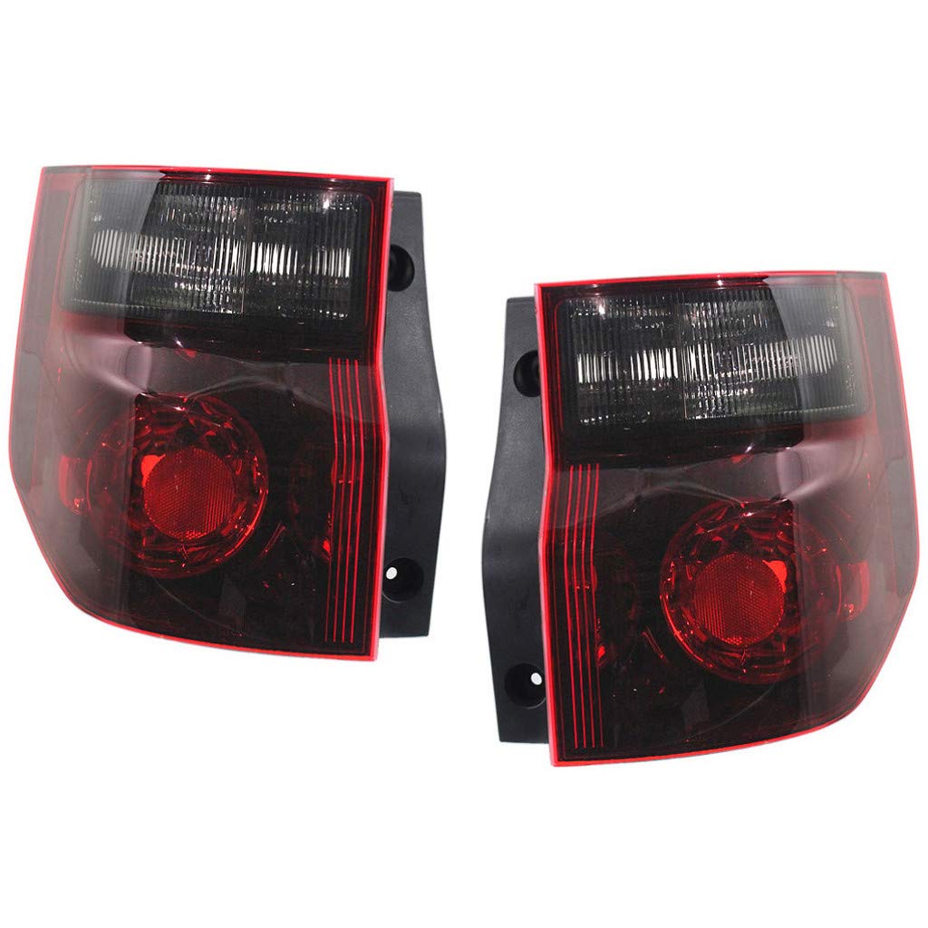2007-2008 Honda Element Rear Tail Lights Assembly Pair - Driver & Passenger Side (SC Model HO2818136 HO2819136 | 33551-SCV-A11 33501-SCV-A11) - Perfect for Replacement & Car Restoration Projects