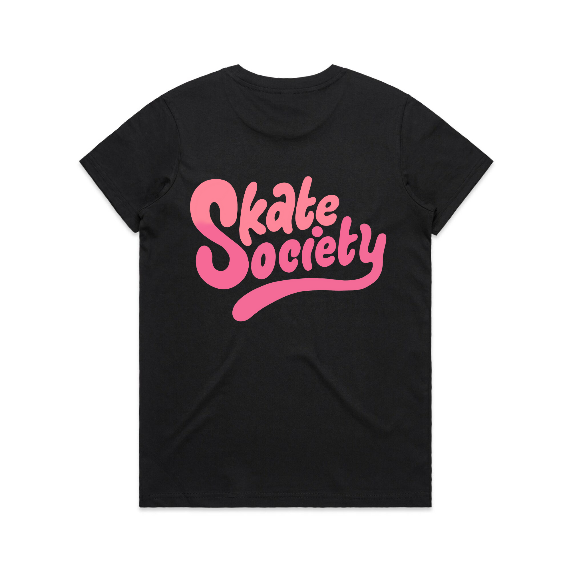 Skate Society Logo Women's T-Shirt - Black | Casual Streetwear & Skate Fashion for Everyday Wear
