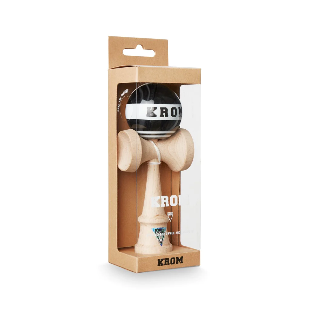 Krom Strogo Kendama - Premium Wooden Skill Toy for Beginners & Pros - Perfect for Juggling, Tricks, and Stress Relief