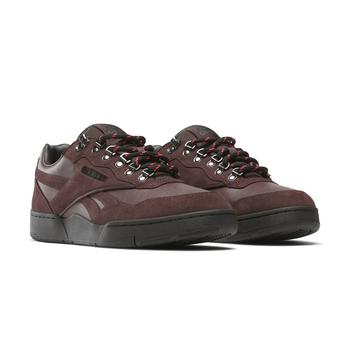 Original OBEY BB 4000 II Sneakers - Brown Black Red Colorway - Men's Casual Skate Shoes for Streetwear & Urban Fashion