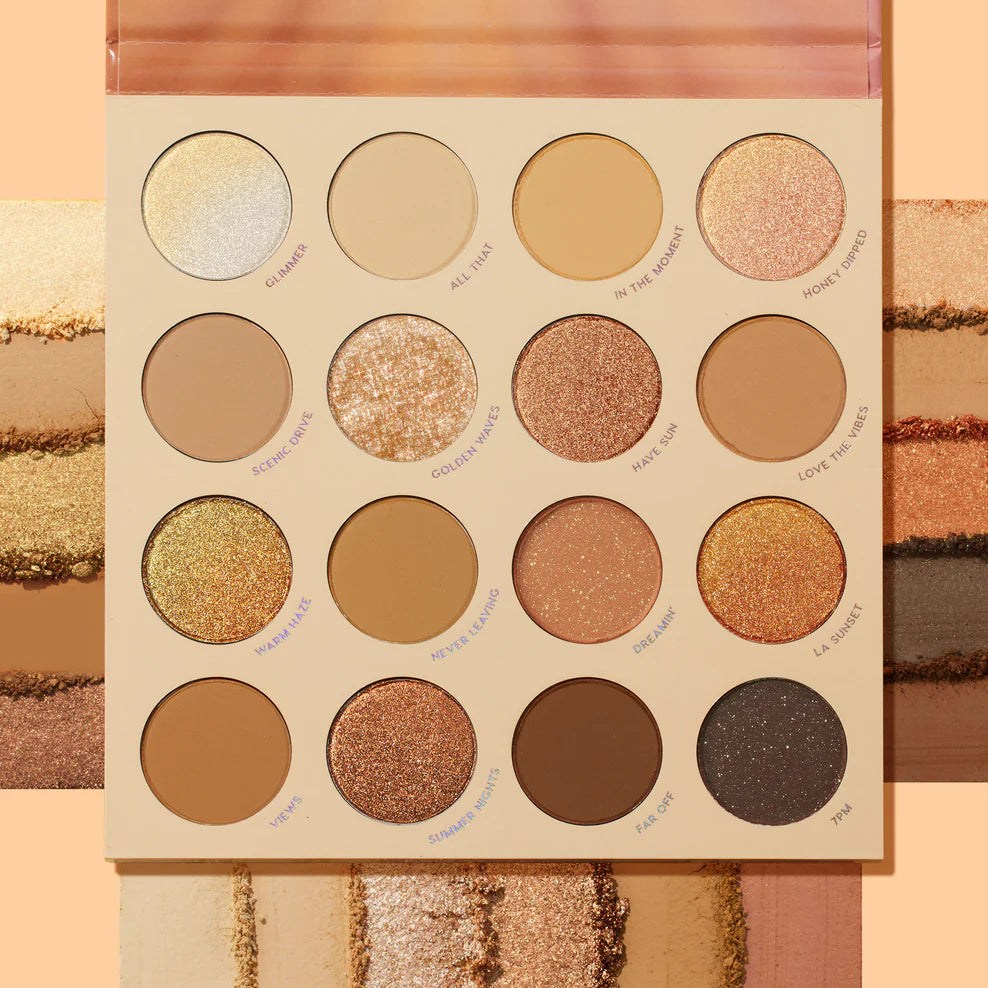 ColourPop Golden Hour Eyeshadow Palette - Highly Pigmented, Blendable Makeup for Day & Night Looks | Perfect for Parties, Weddings & Everyday Wear