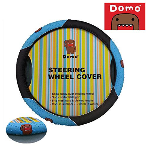 Durable Pink PVC Steering Wheel Cover for Cars & Vans - Licensed Kun Japanese Anime Design - Non-Slip Grip & Heat Protection for Comfortable Driving