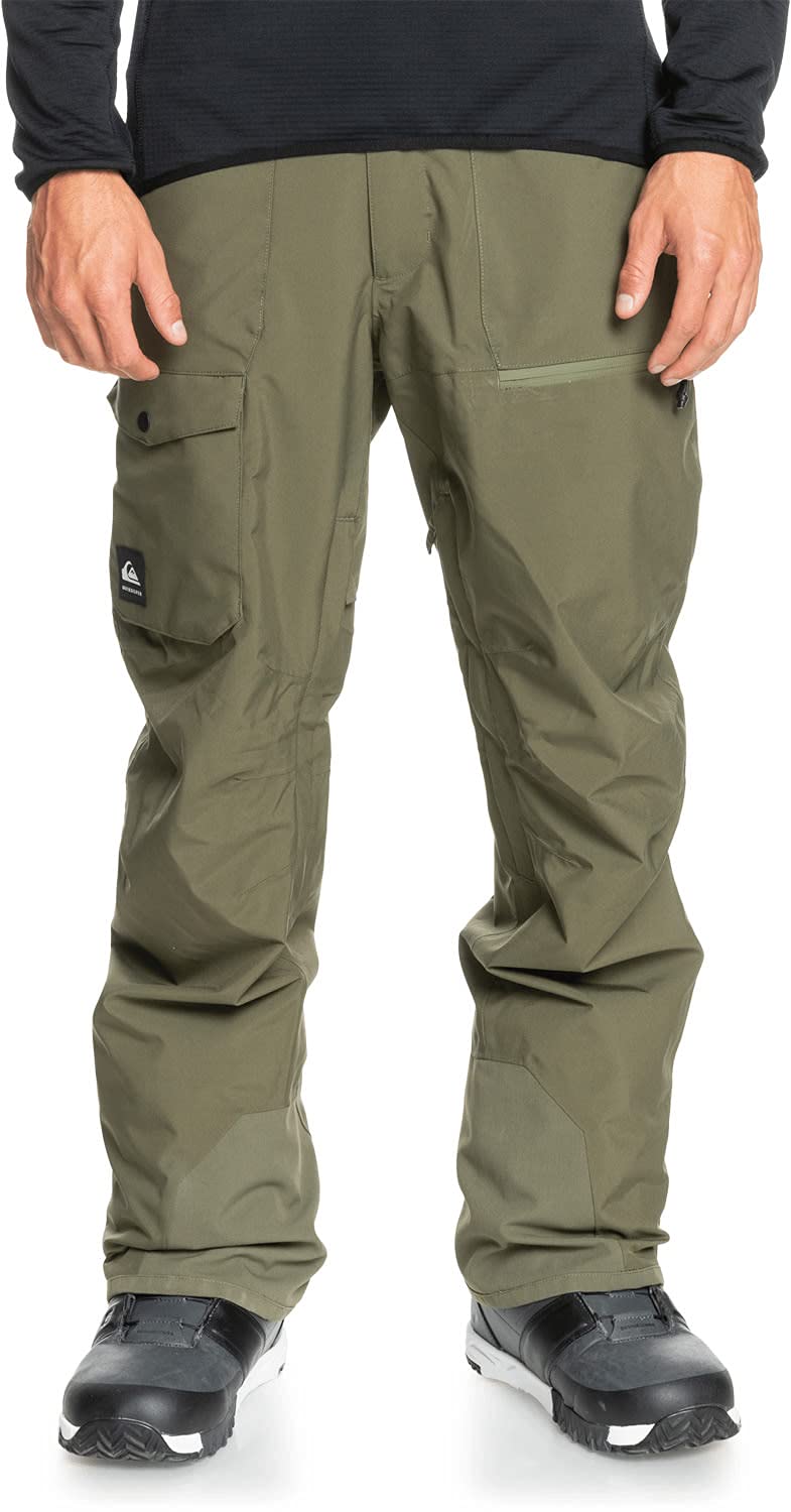Quiksilver Utility Men's Snowboard Pants - Waterproof, Insulated Winter Ski Pants for Snowboarding & Outdoor Activities