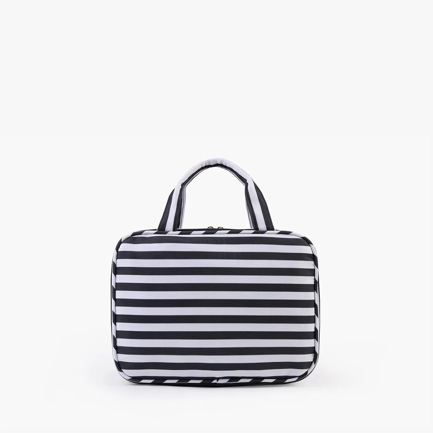 Bonchemin Stripes Space Saver Toiletry Bag - Waterproof Hanging Travel Cosmetic Organizer for Women & Men - Perfect for Camping, Gym, Business Trips