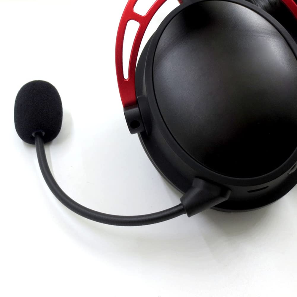 HyperX Cloud Alpha Wireless Gaming Headset Compatible Detachable Microphone with 3.5mm Plug & LED Light - Perfect for PC Gaming, Streaming, and Online Chat