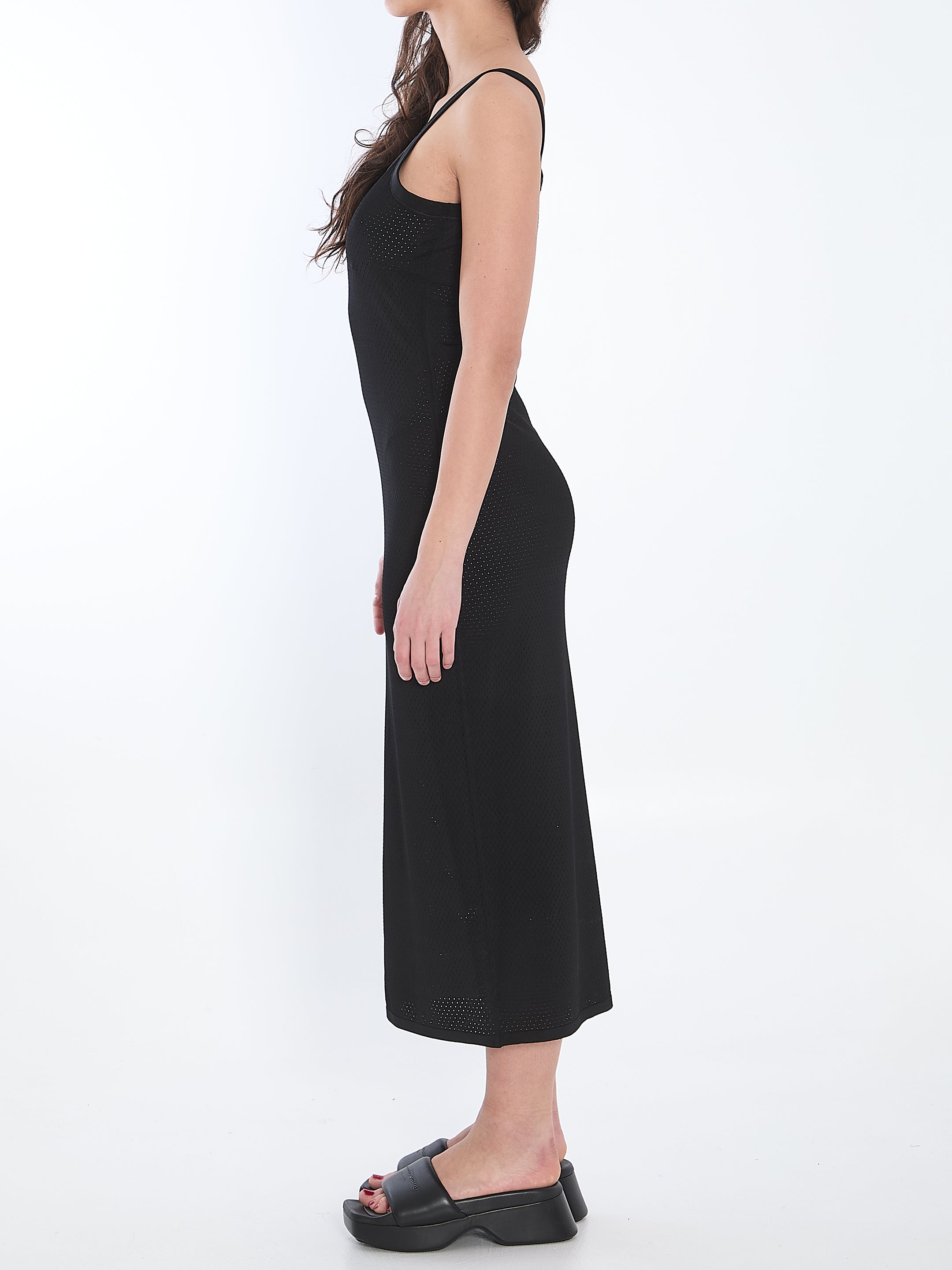 Alexander Wang 3D Logo Slip Dress - Elegant Bodycon Mini Dress for Women | Perfect for Night Out, Party & Special Occasions
