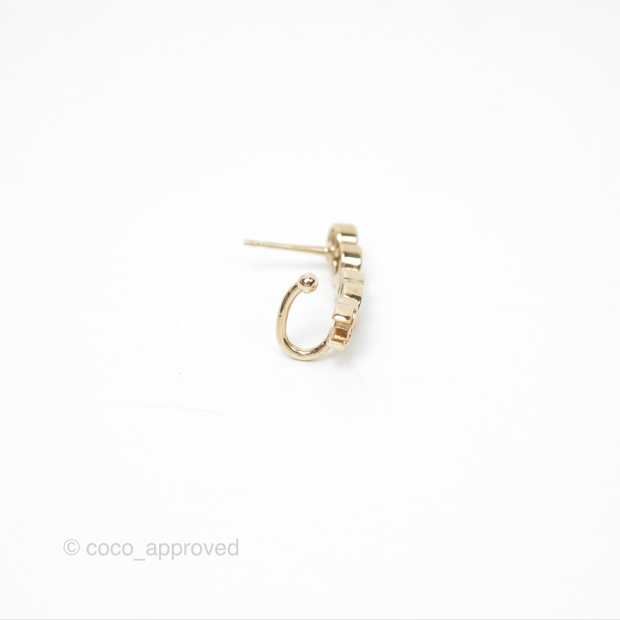 Chanel CC Coco Crystal Earrings - Gold Tone Clip-On Earrings for Women | Perfect for Parties, Weddings & Special Occasions