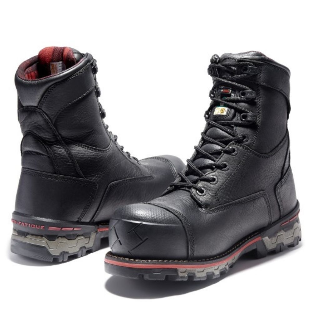 Timberland PRO Boondock Men's 8 Composite Toe Work Boot With 1000g Insulation A131D Black - Durable Safety Boots for Construction, Warehouse & Outdoor Work