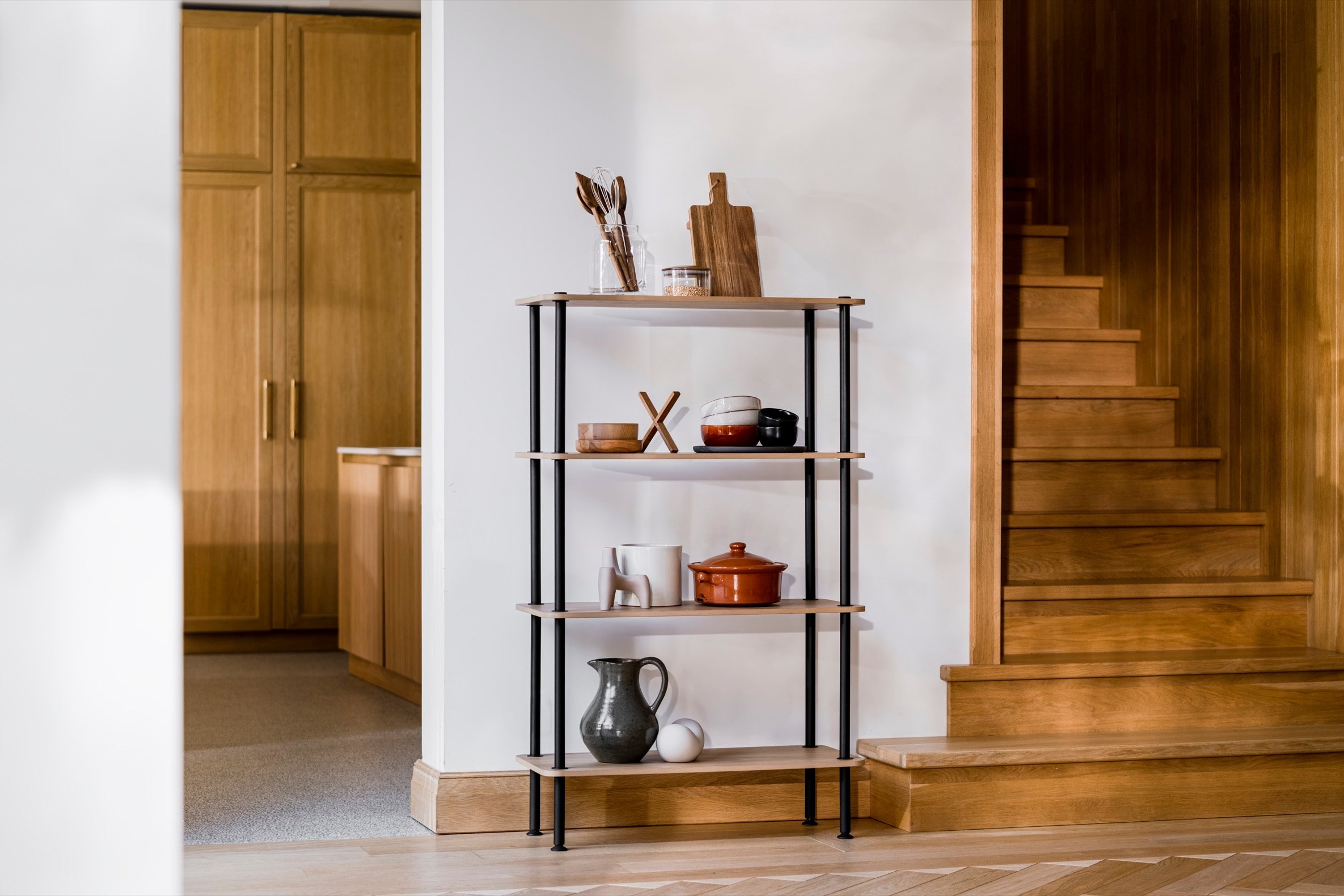 4-Tier Teidi Bookcase - Modern Wooden Bookshelf for Home, Office & Study Room - Perfect for Organizing Books, Decor & Storage