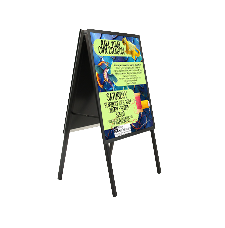 24x36 A-Frame Sign Holder with Security Screws - 1.25