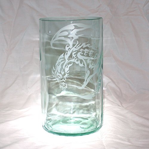Handmade Upcycled Dragon Vase (C10EA9) - Unique Home Decor for Living Room, Bedroom & Office - Eco-Friendly American Craftsmanship