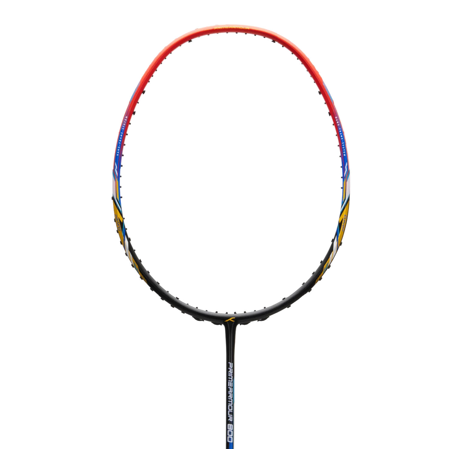 HNDRD Primearmour 800 Pre-Strung Badminton Racket - Professional Carbon Fiber Shuttlecock Racket for Indoor & Outdoor Sports, Training & Competitive Play