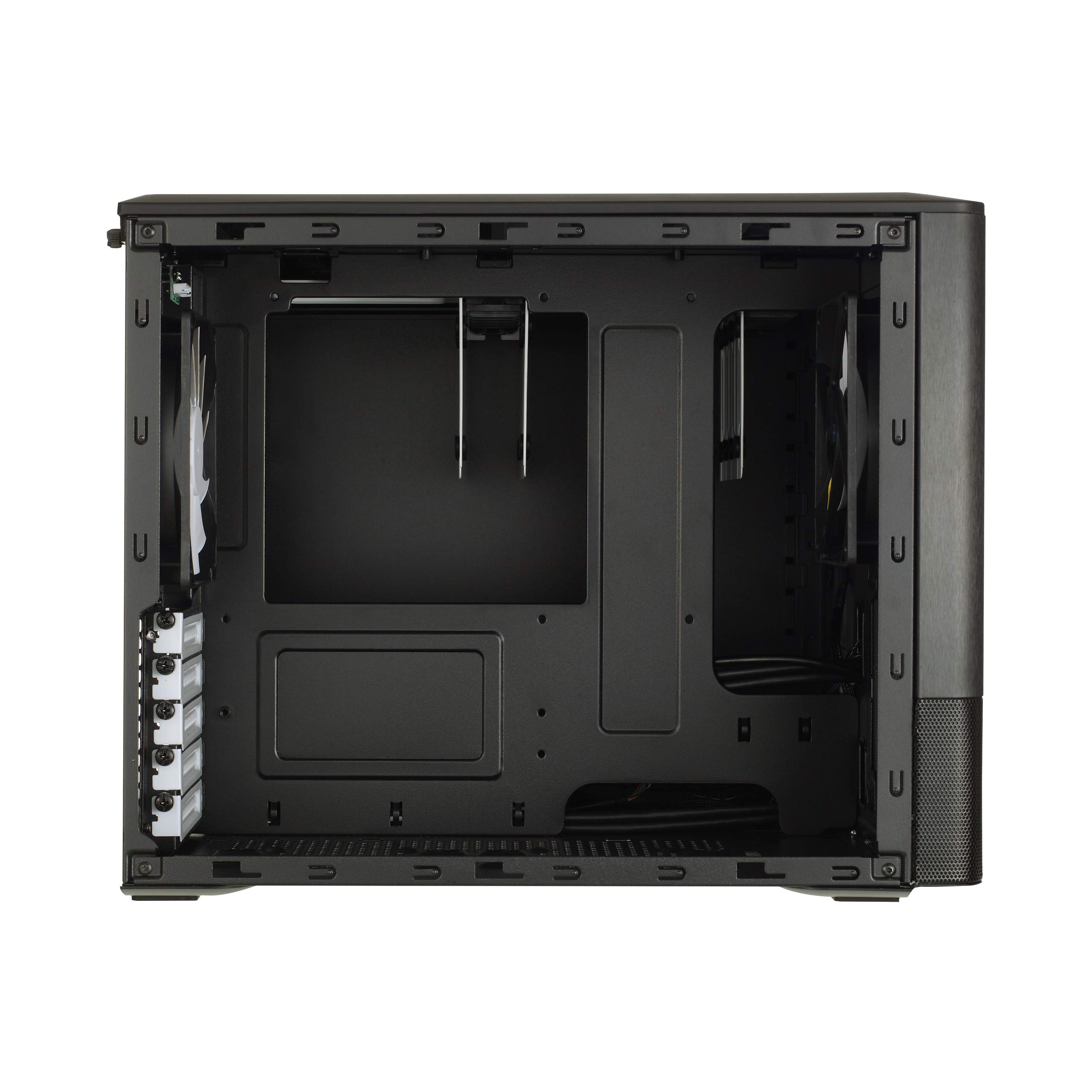 Fractal Design Node 804 Black Micro ATX Computer Case - Compact Cube PC Chassis for Gaming & Home Theater Systems