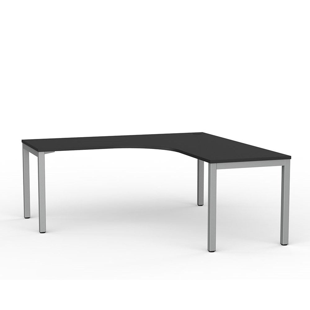 Modern Cubit Corner Desk - Space-Saving L-Shaped Computer Desk for Home Office, Gaming & Study - Compact Workstation with Sturdy Metal Frame - Perfect for Small Rooms & Apartments